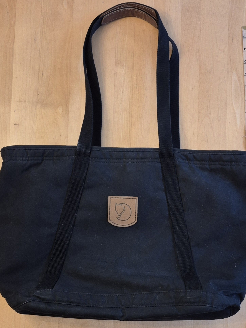 Fjallraven Black Canvas Convertible Totepack